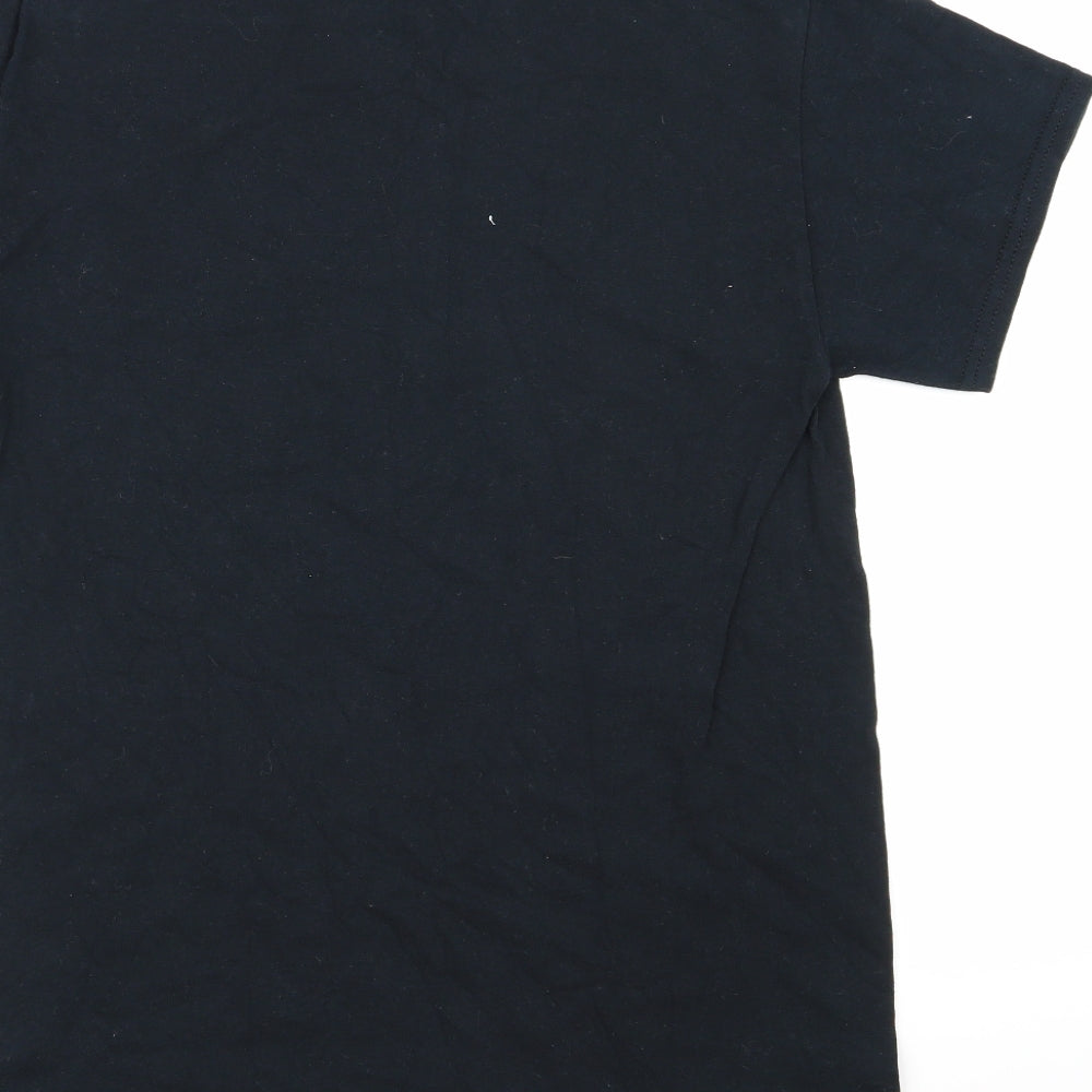 Topshop Womens Black Basic T-Shirt Size S