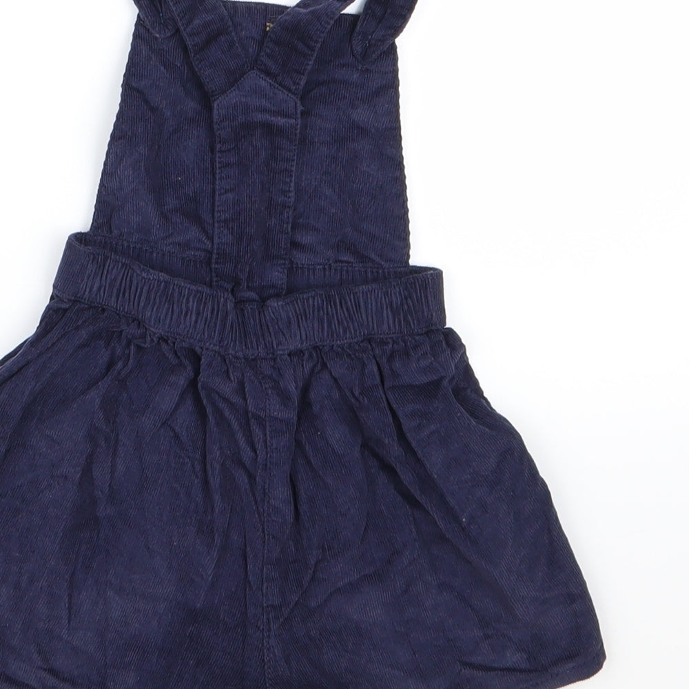 Nutmeg Girls Blue Corduroy Dungaree One-Piece Size 3-6 Months