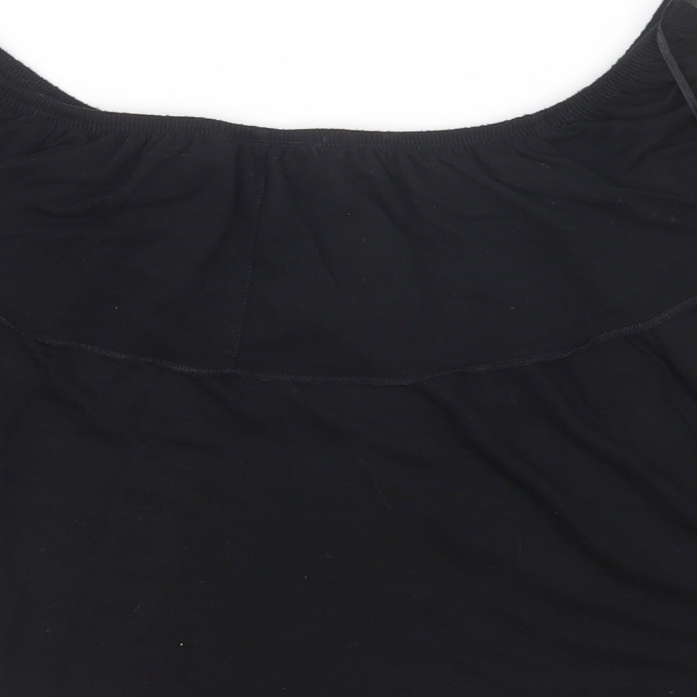 Topshop Womens Black Basic T-Shirt Size 10