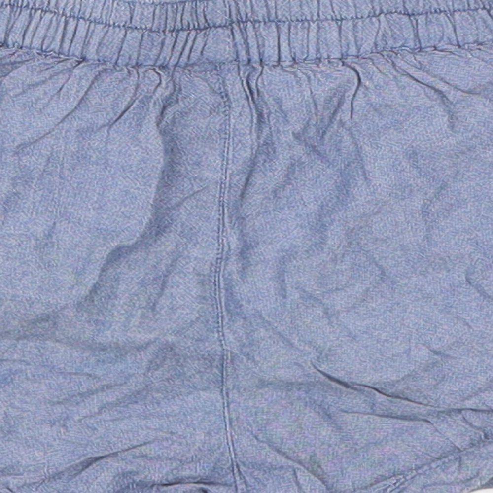 TU Girls Blue Denim Cropped Trousers Size 12-18 Months