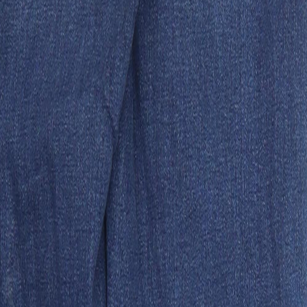 Topshop Womens Blue Denim Skinny Jeans Size 25 in L28 in