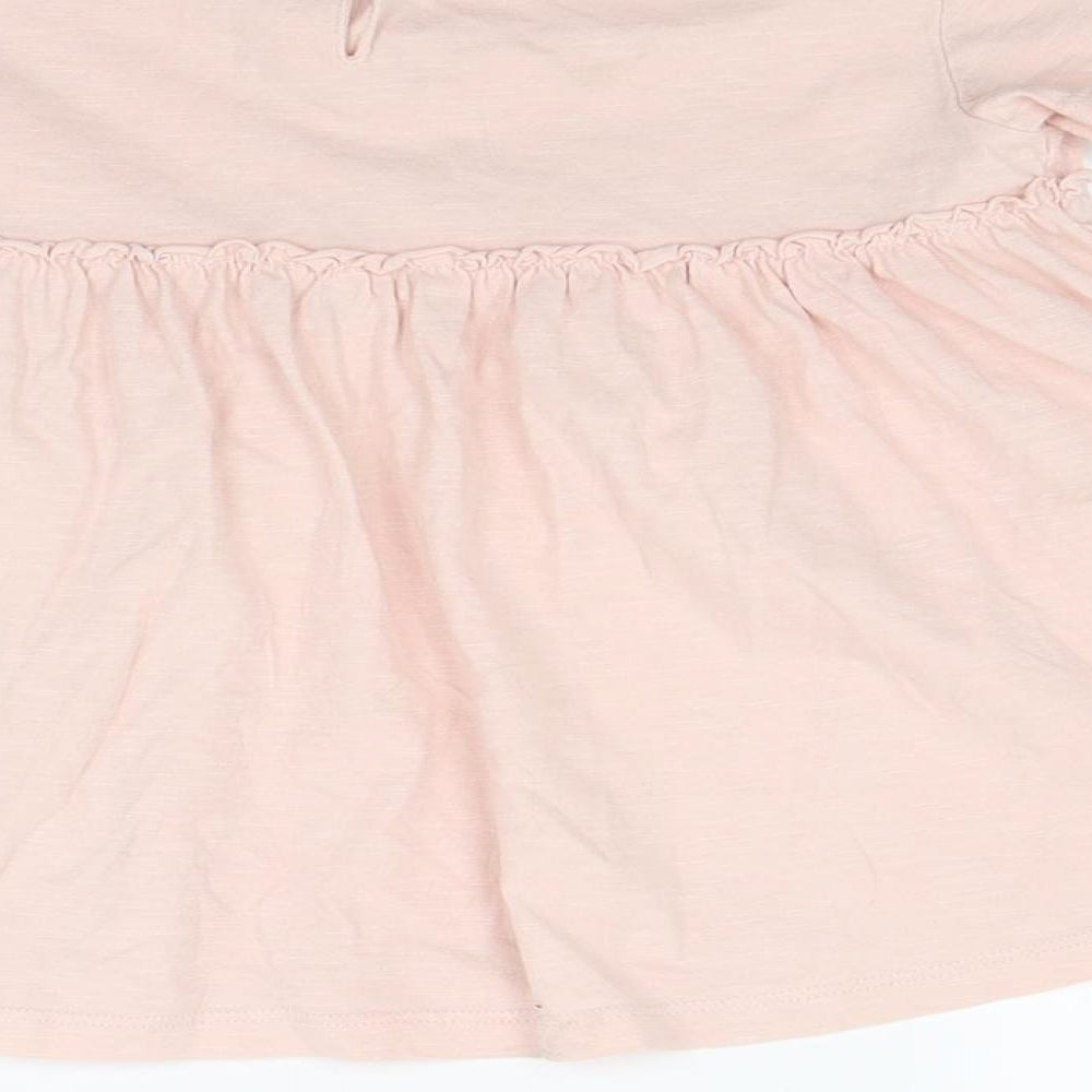 George Girls Pink Floral Tunic T-Shirt Size 7 Years