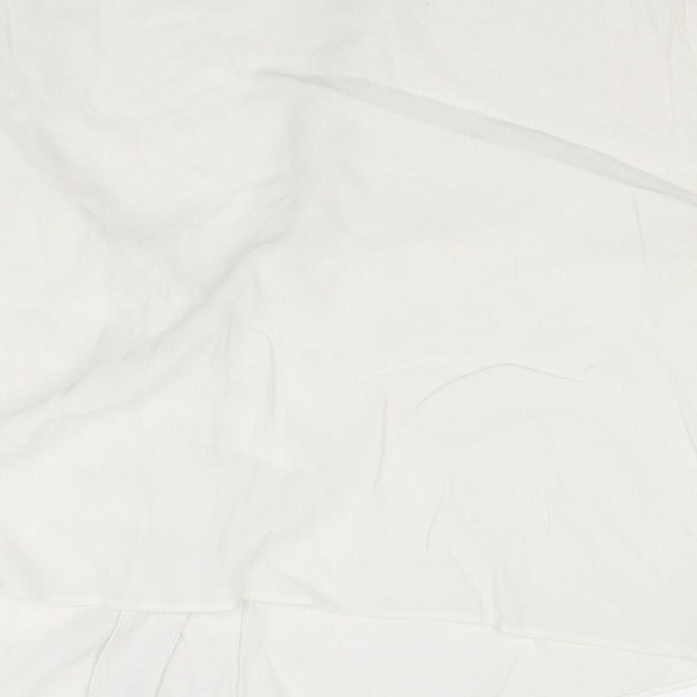 Topshop Womens White Basic Blouse Size 18