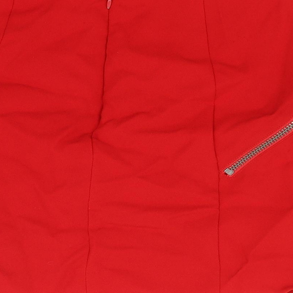 BCGeneration Womens Red Mini Skirt Size S