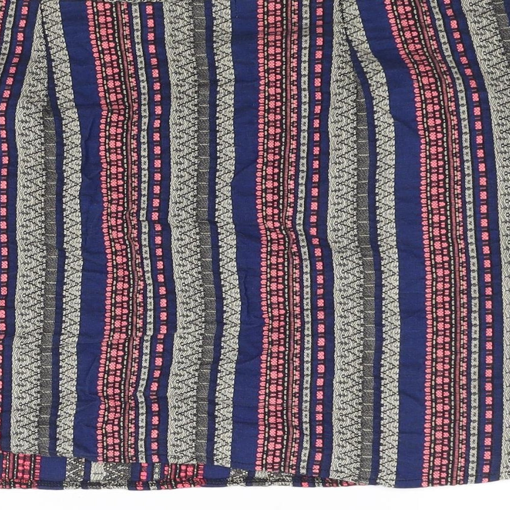 Anmol Womens Multicoloured Striped Mini Skirt Size 30 in