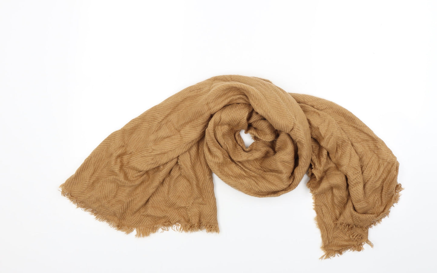 Preworn Womens Brown Knit Shawl/Wrap