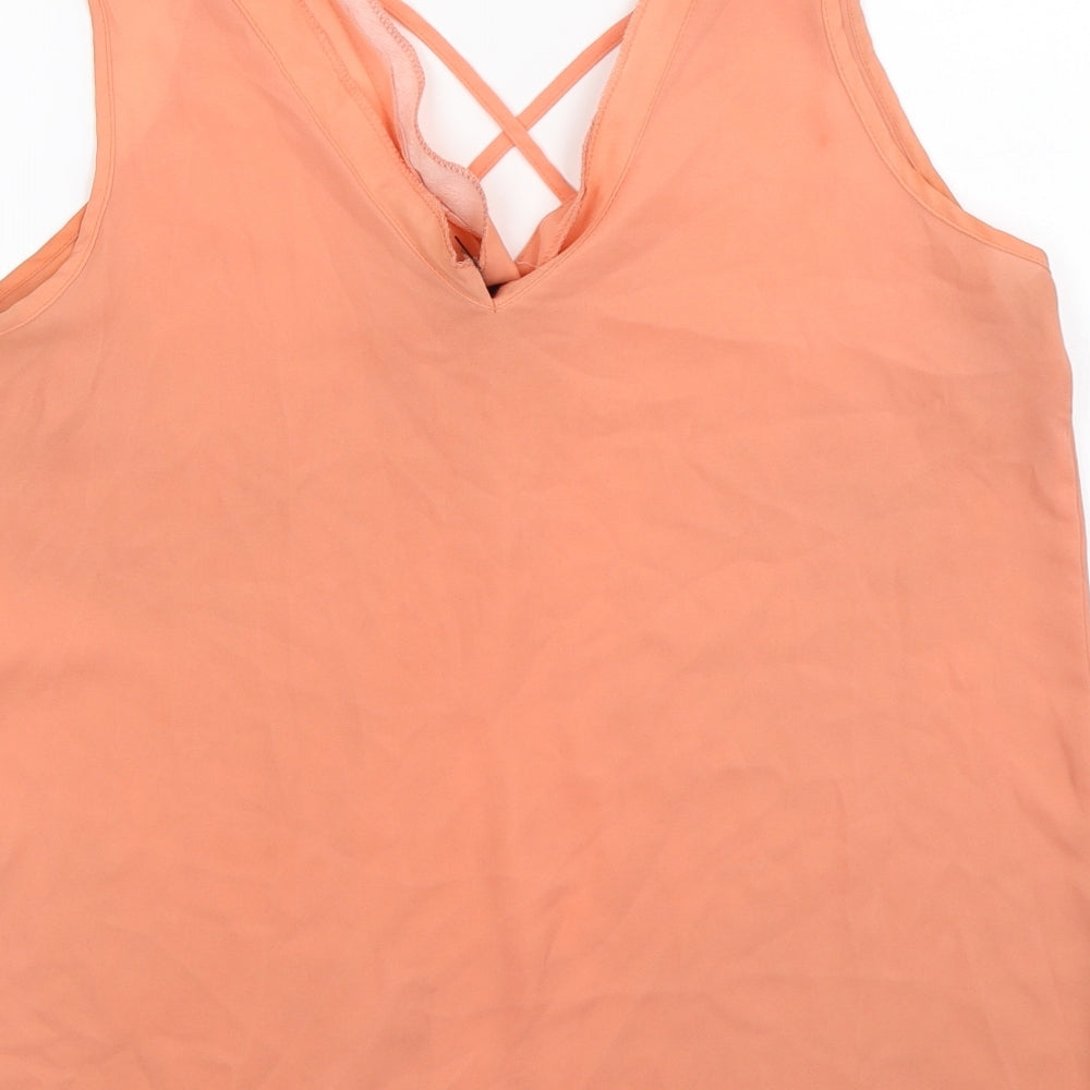 Atmosphere Womens Orange Basic Blouse Size 14