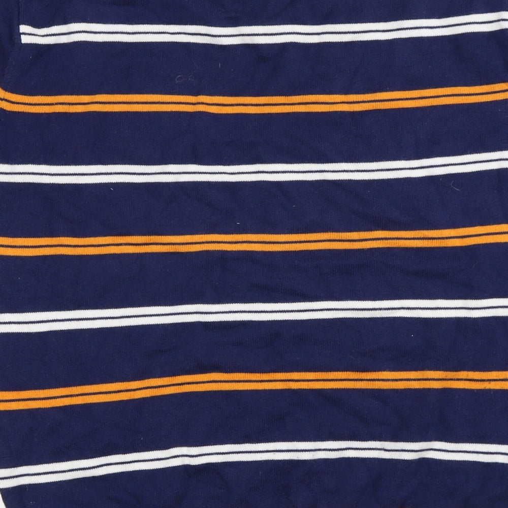 MSD Womens Blue Striped Pullover Jumper Size M