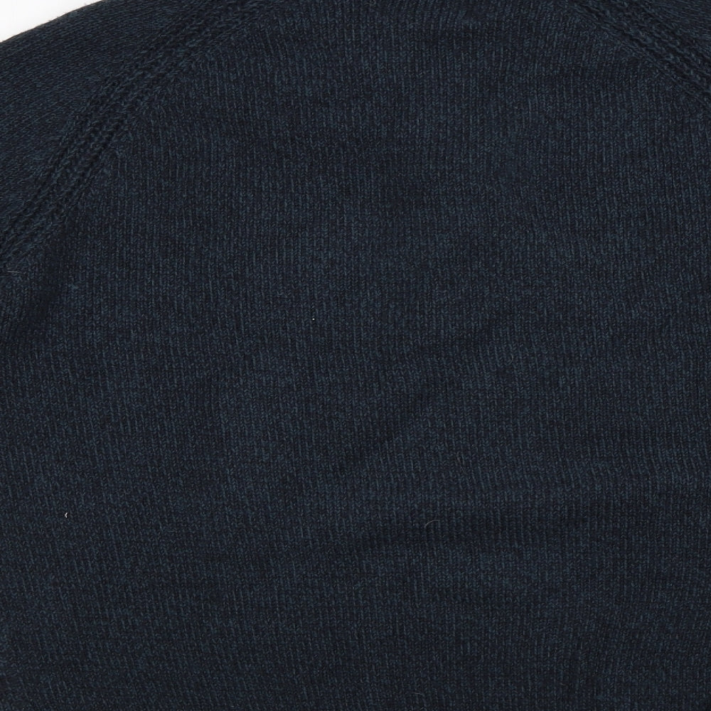 George Mens Green Henley Jumper Size S