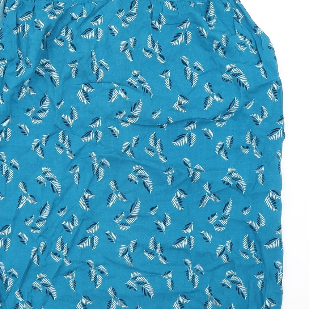 Yessica Womens Blue Basic Blouse Size 38