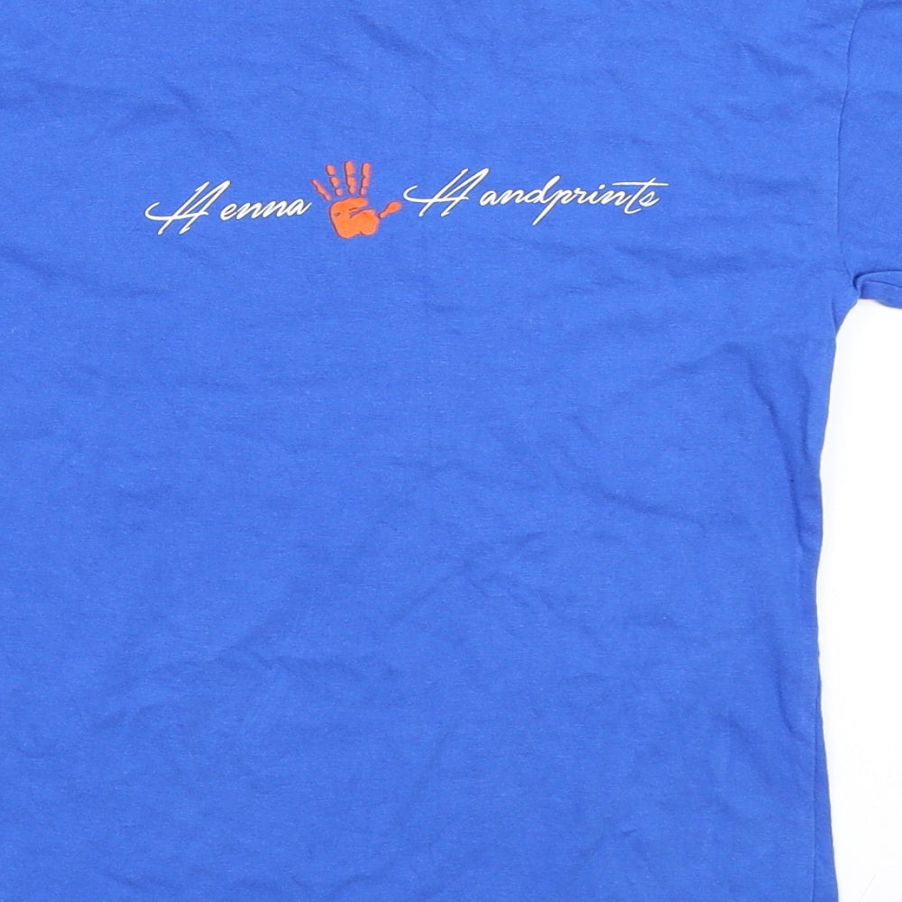 Peter's Originals Boys Blue Basic T-Shirt Size 5-6 Years