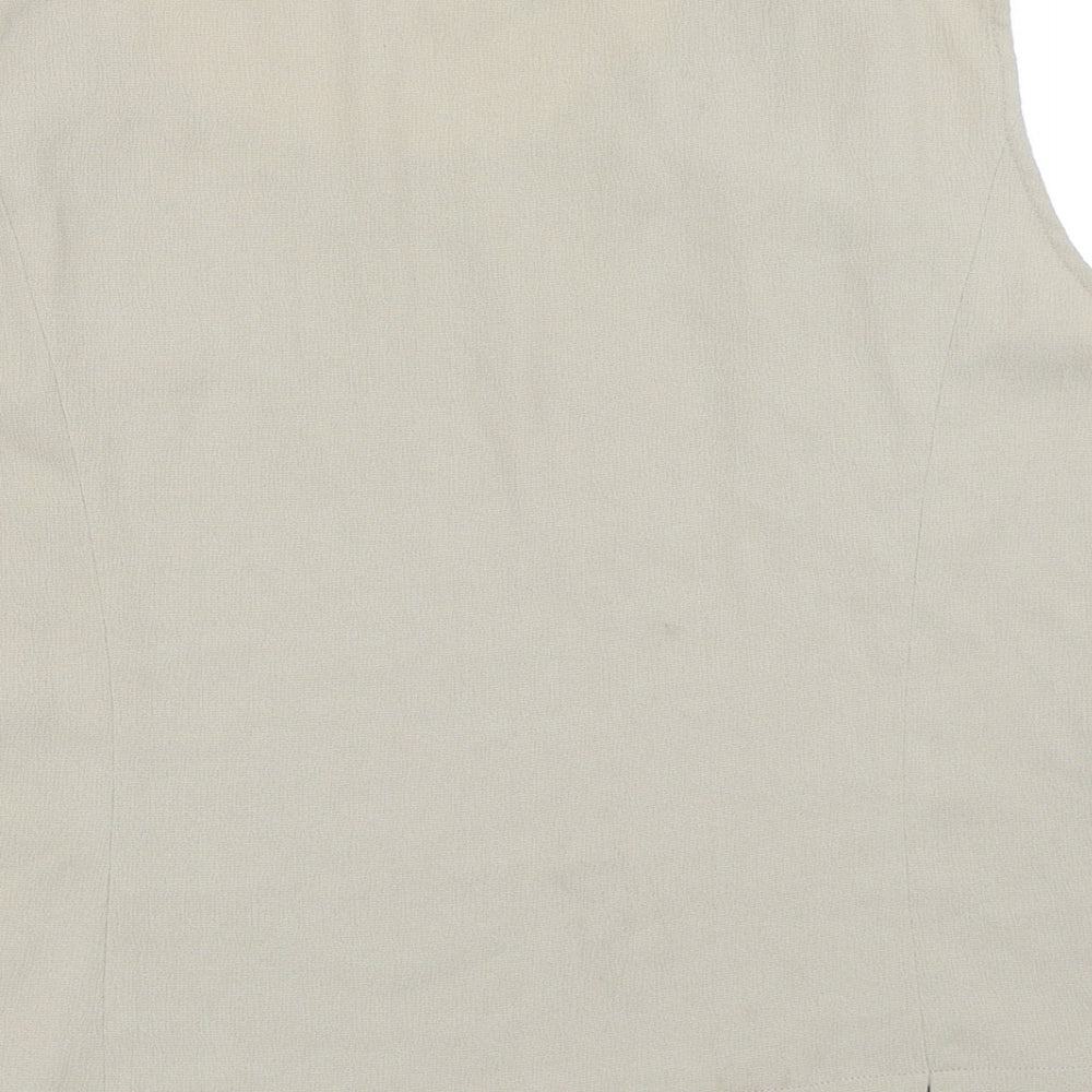 Reflections Womens Beige Basic Blouse Size XL