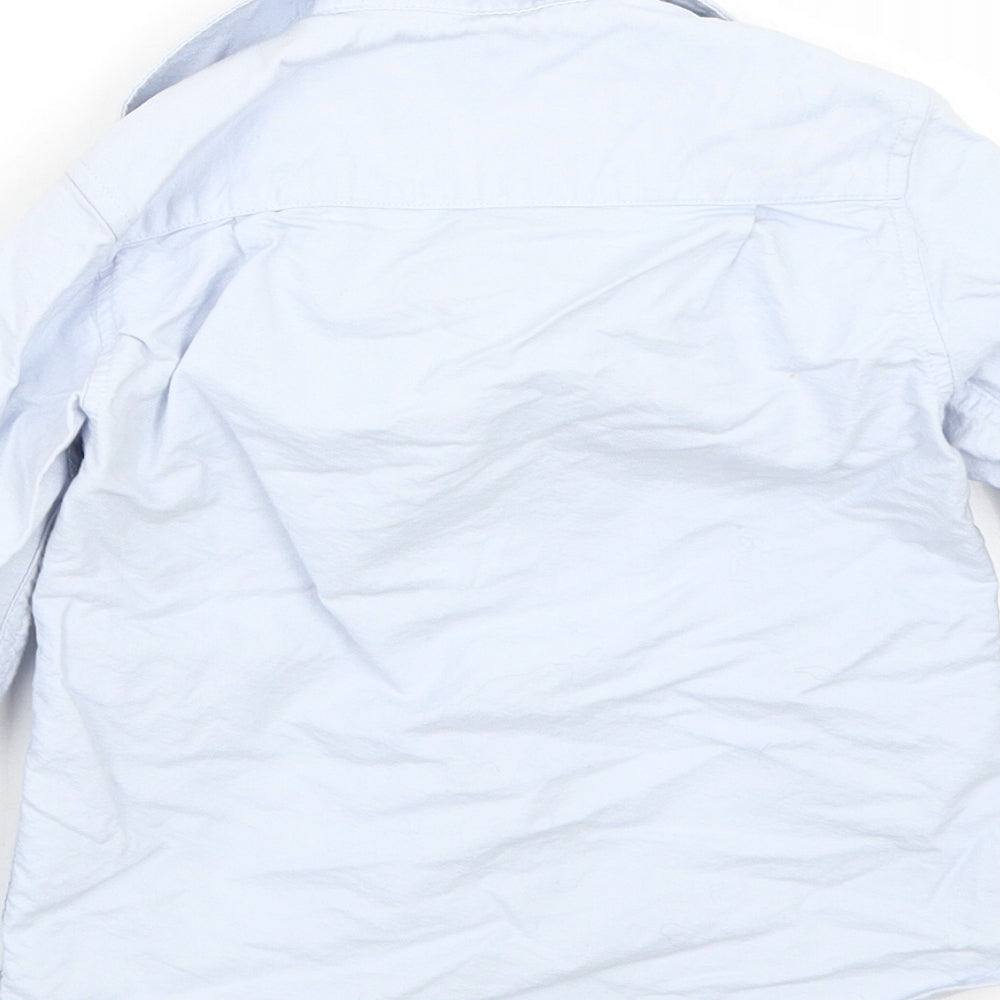 George Boys Blue Basic Button-Up Size 4-5 Years