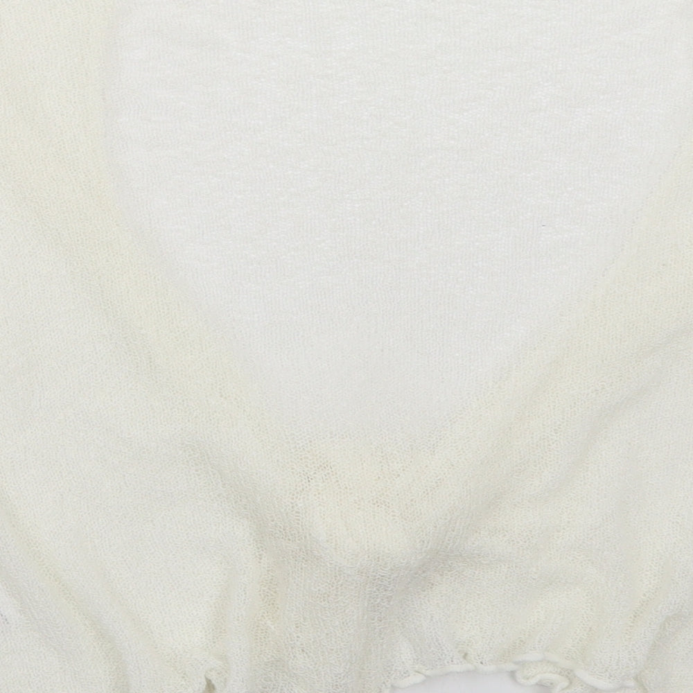 Bonmarché Womens White Cape Jumper Size XL