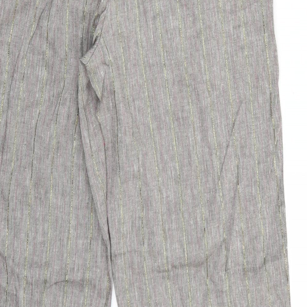 Marks and Spencer Womens Grey Trousers Size 14 L33 in