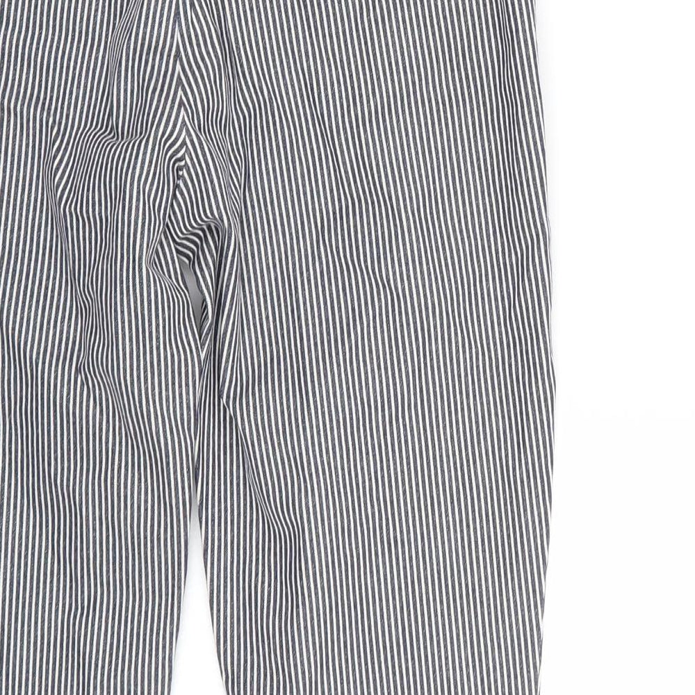 Gap Womens Blue Striped Trousers Size 4 L23 in