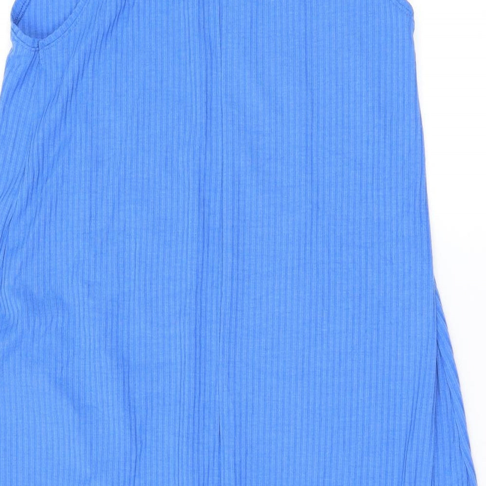 Papaya Womens Blue Jersey T-Shirt Dress Size S