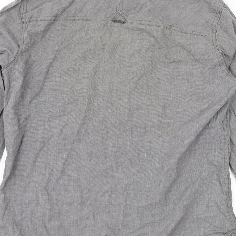 Industrialize Mens Grey Button-Up Size S