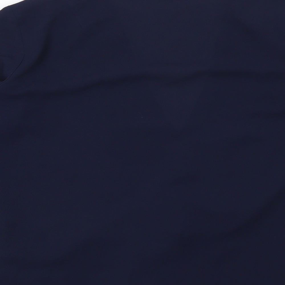 Topshop Womens Blue Basic Blouse Size 8