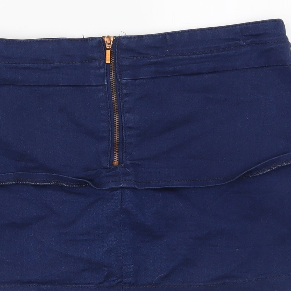 Bershka Womens Blue Mini Skirt Size M