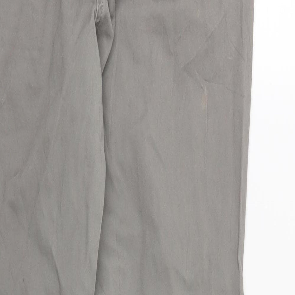 DASH Womens Grey Carrot Trousers Size 12 L29 in