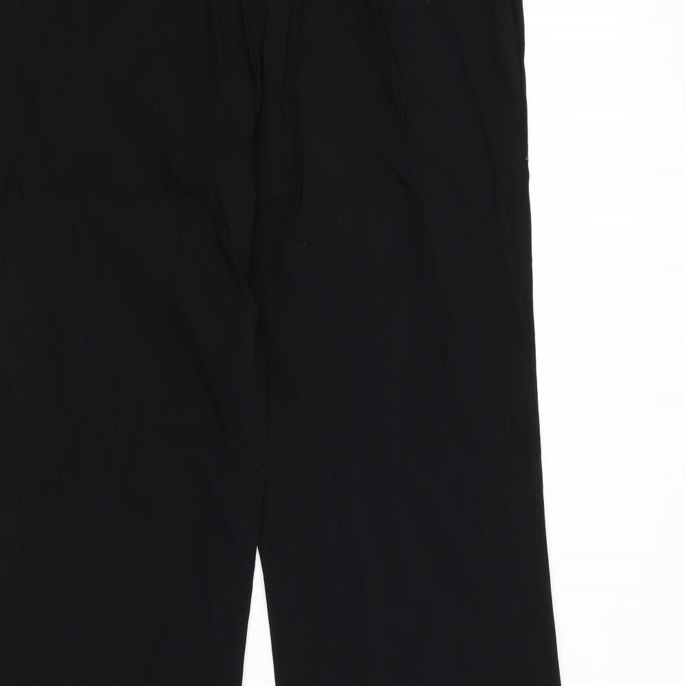 AMARANTO Womens Black Trousers Size 16 L30 in