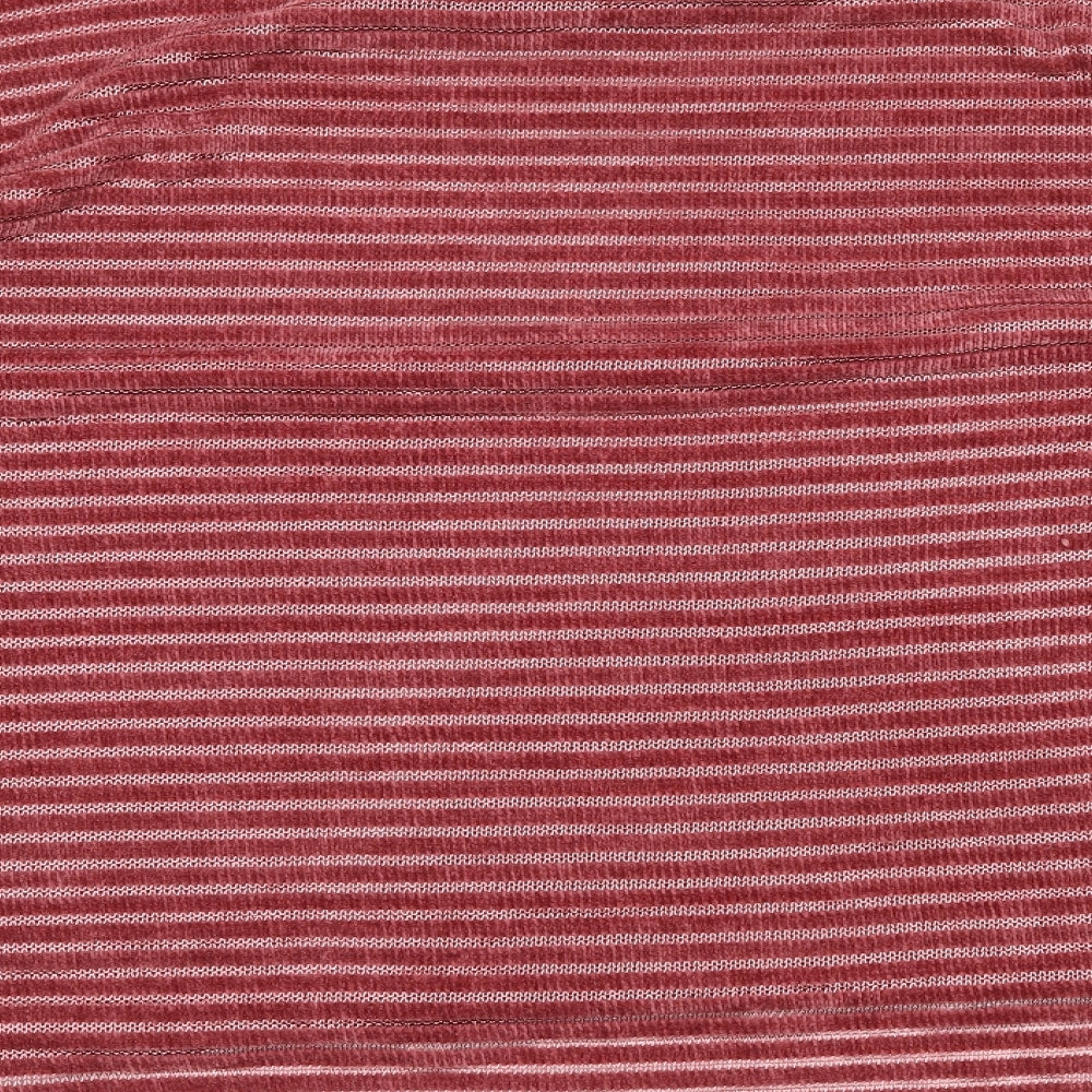George Womens Red Striped Pullover Jumper Size 14