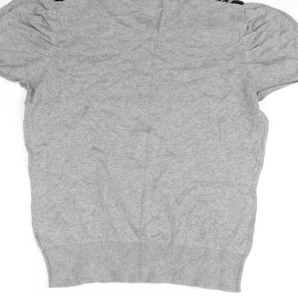 F&F Womens Grey Pullover Jumper Size 14