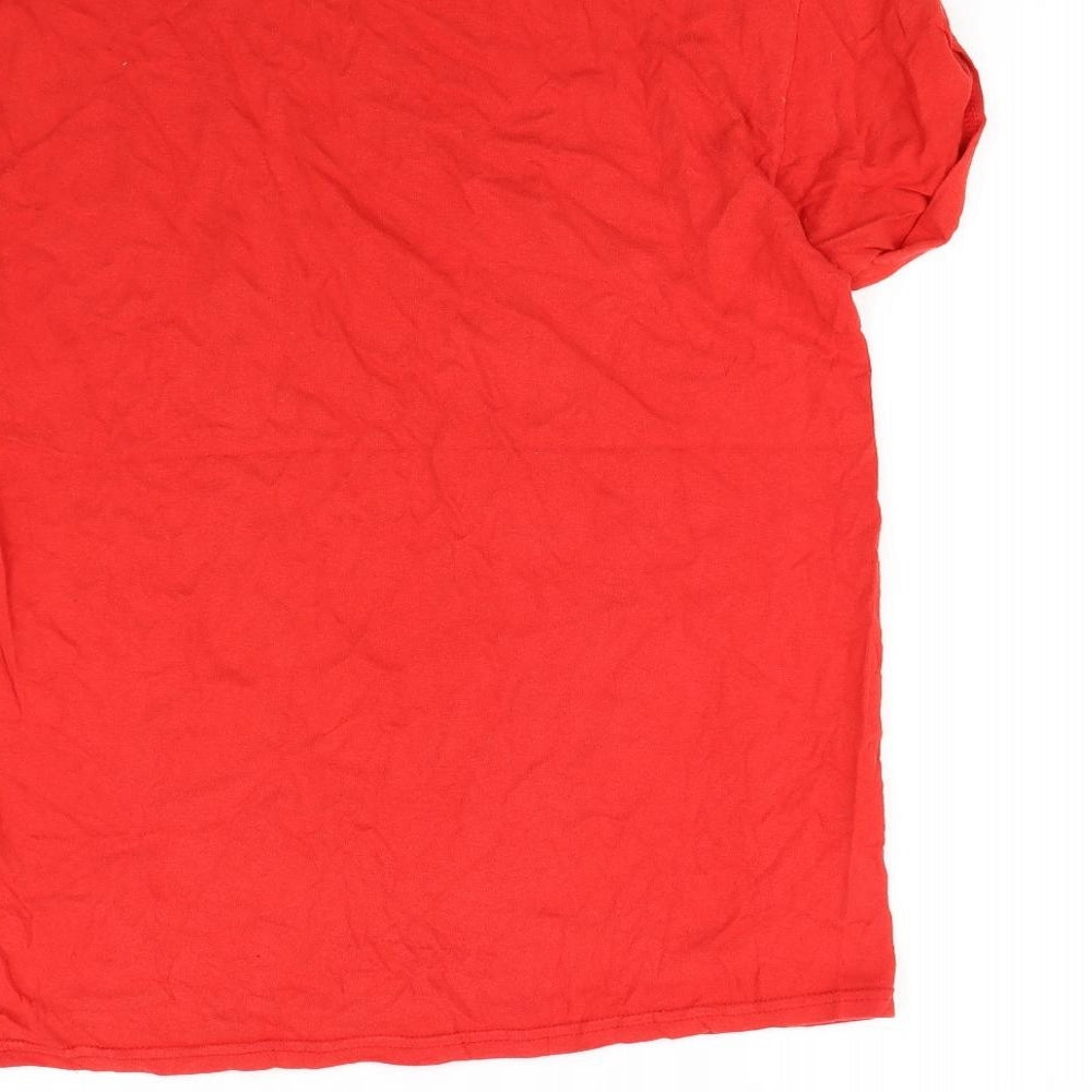 River Island Girls Red Basic T-Shirt Size 11 Years