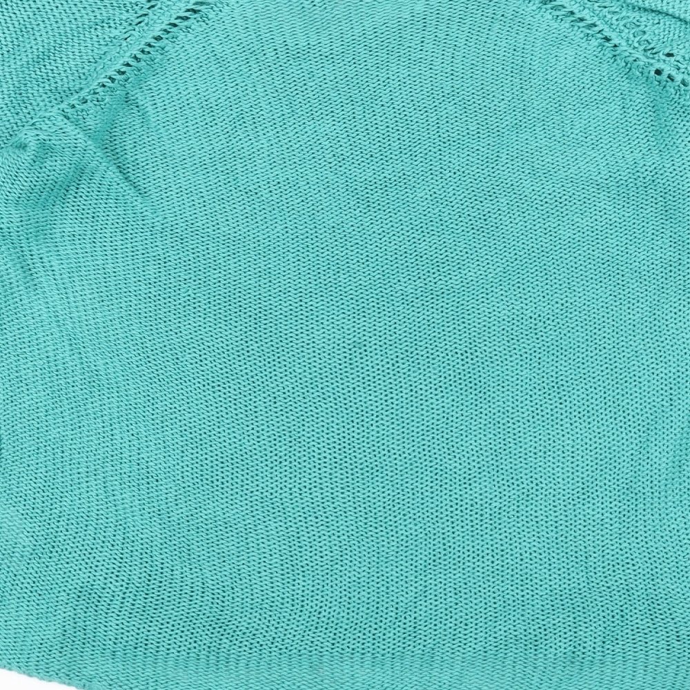 Creation Womens Blue Knit Pullover Jumper Size 14