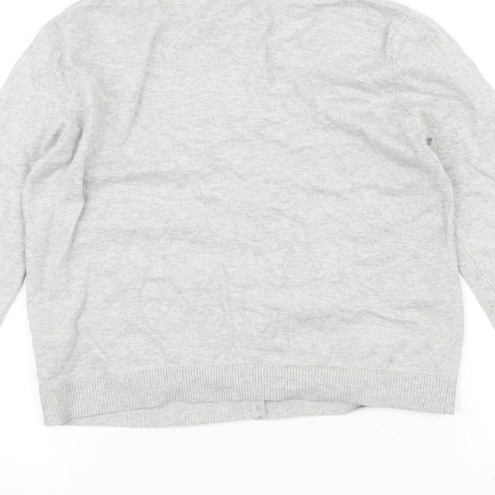 F&F Womens Grey Cardigan Jumper Size 8