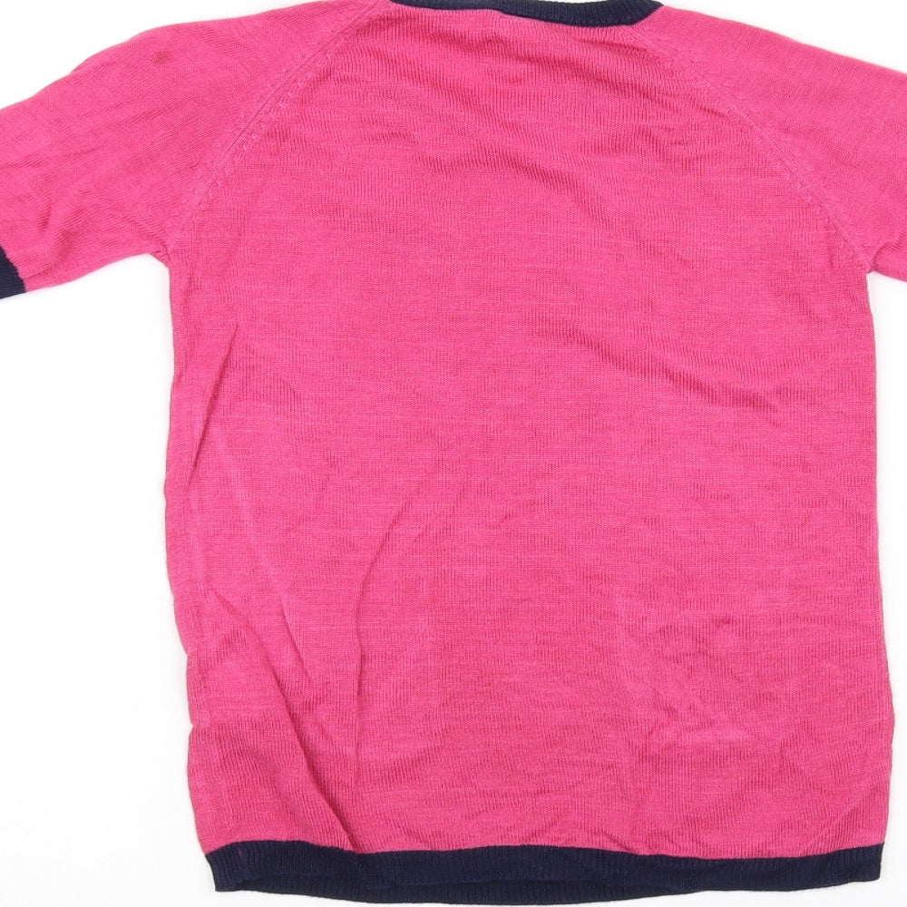 Store Twenty One Girls Pink Pullover Jumper Size 5-6 Years