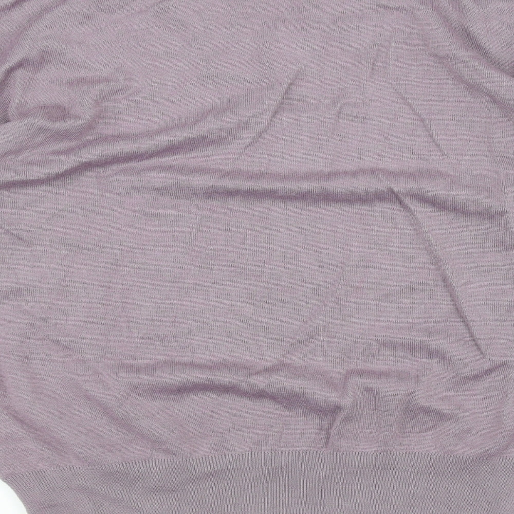 Gabicci Womens Purple Striped Pullover Jumper Size 2XL