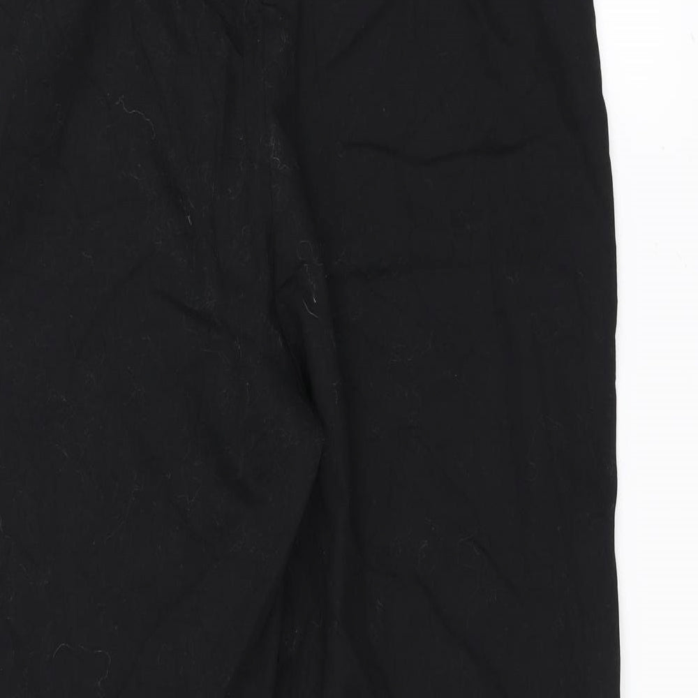 Classic Womens Black Trousers Size 14 L20 in