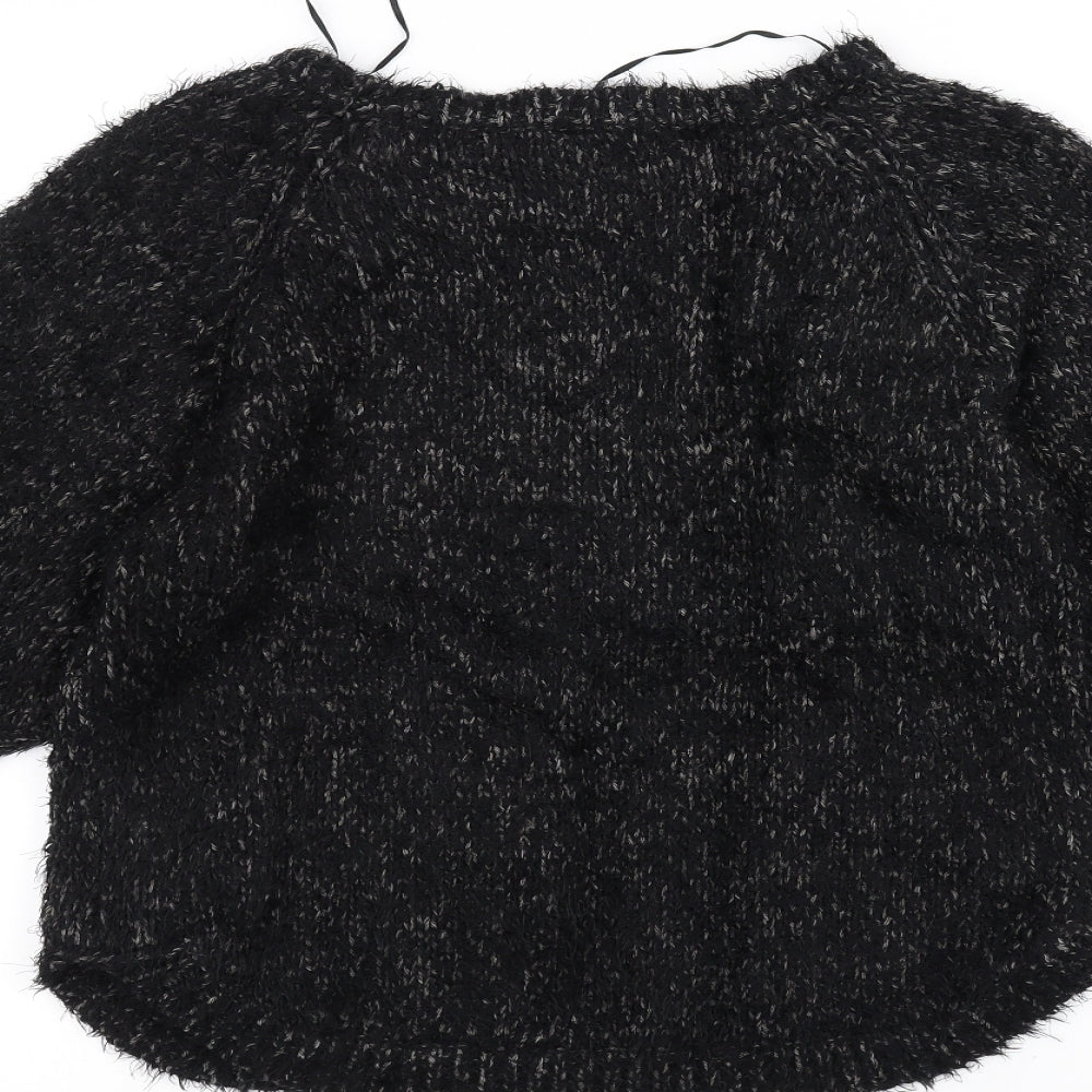 Marks & Spencer Womens Black Knit Pullover Jumper Size 10