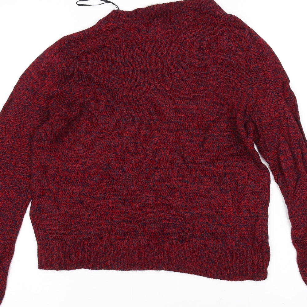 H&M Mens Red Pullover Jumper Size XS