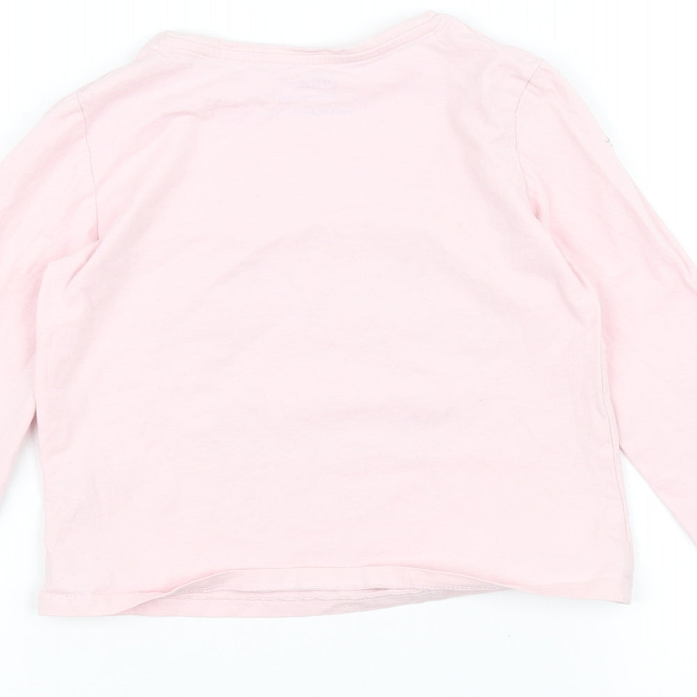 Primark Girls Pink Basic T-Shirt Size 9-10 Years