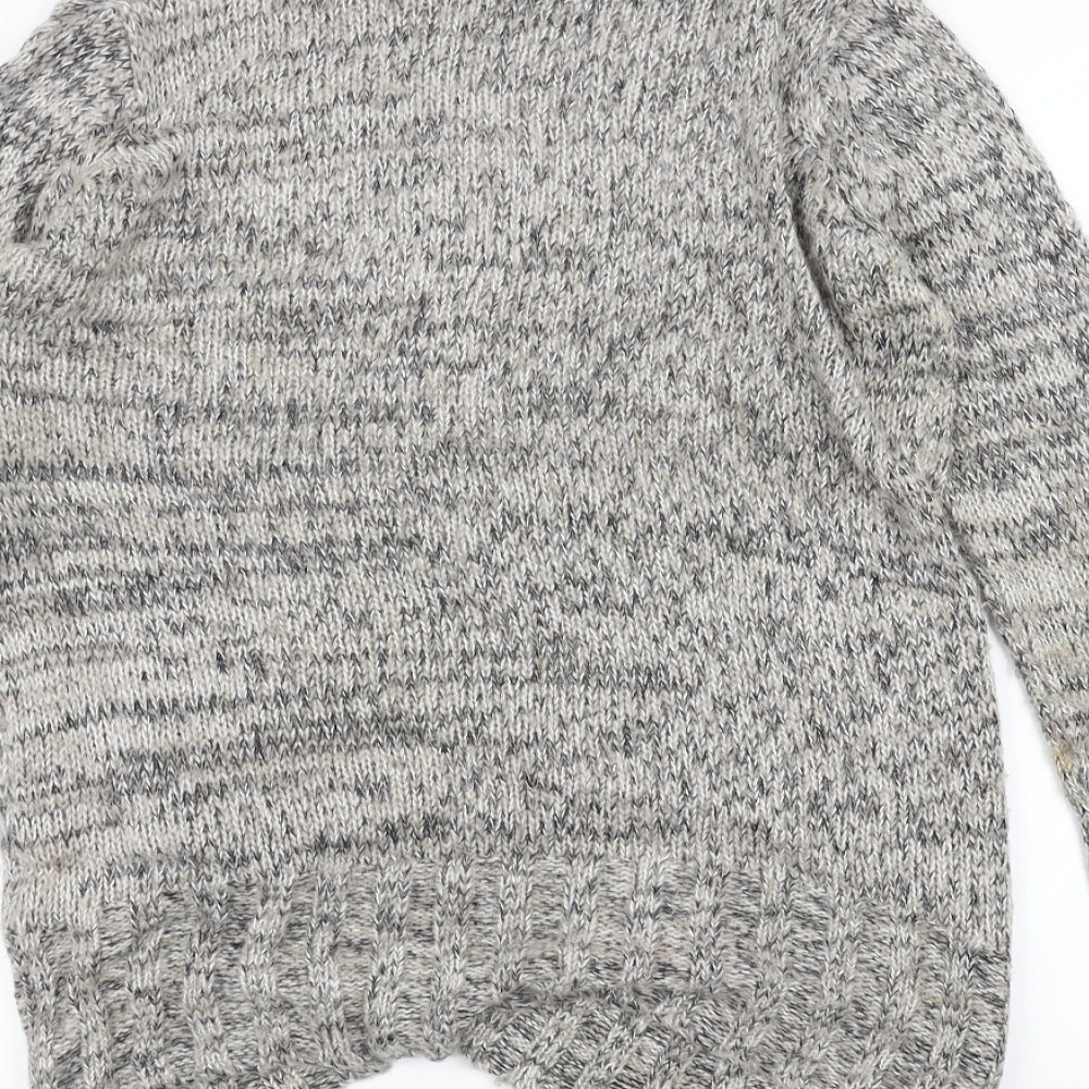 F&F Womens White Knit Jacket Coatigan Size 18