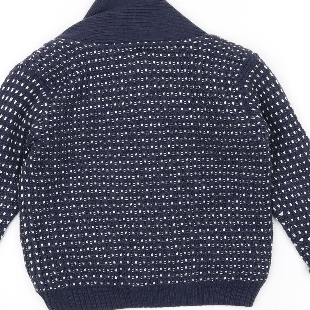 Autograph Girls Blue Knit Jacket Coatigan Size 5-6 Years