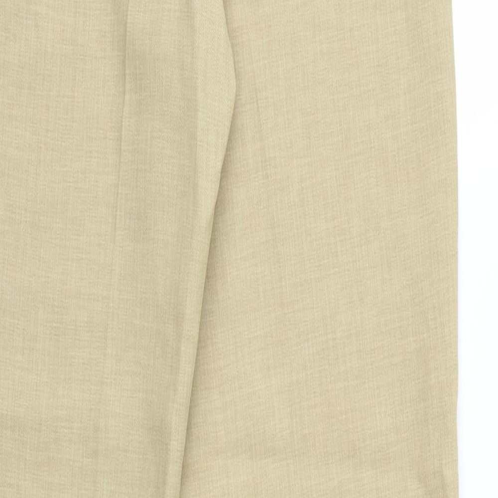 Preworn Womens Beige Trousers Size 12 L29 in