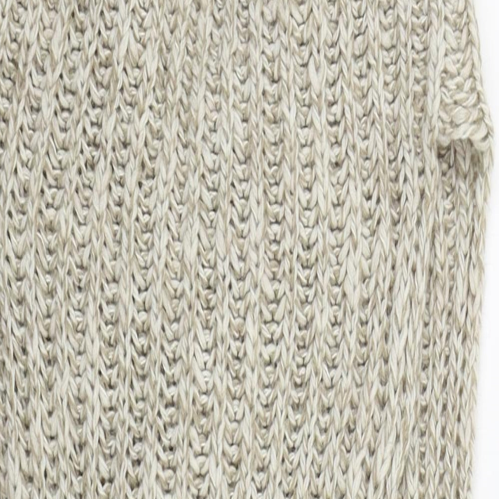 Preworn Womens Beige Cardigan Jumper Size S