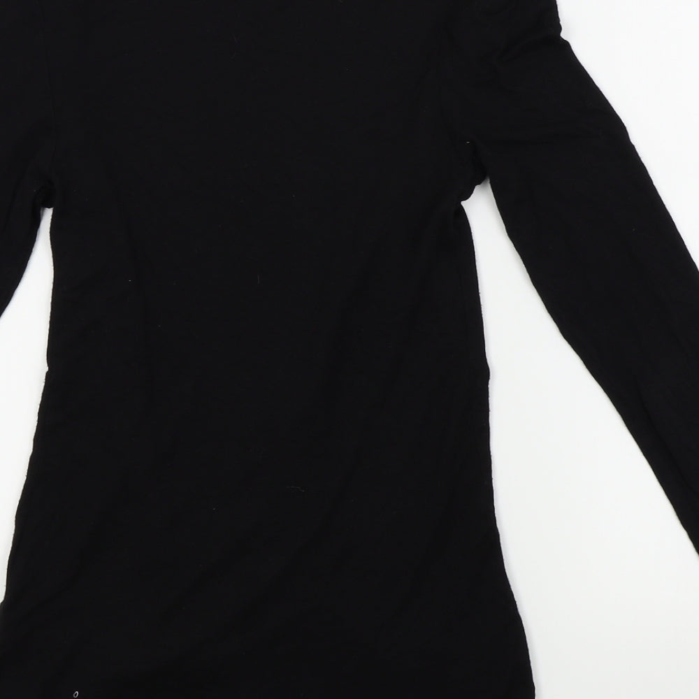 New Look Womens Black Wrap Jumper Size 8