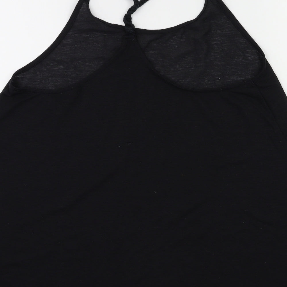 Topshop Womens Black Basic Tank Size S