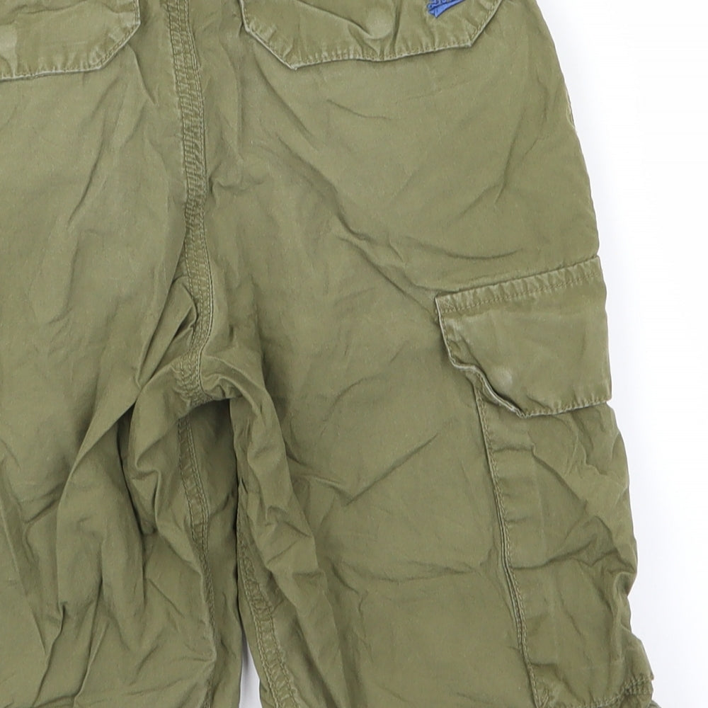 H&M Boys Green Cargo Shorts Size 6-7 Years