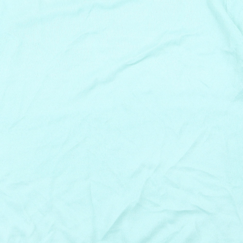 Classic Womens Blue Basic T-Shirt Size 14