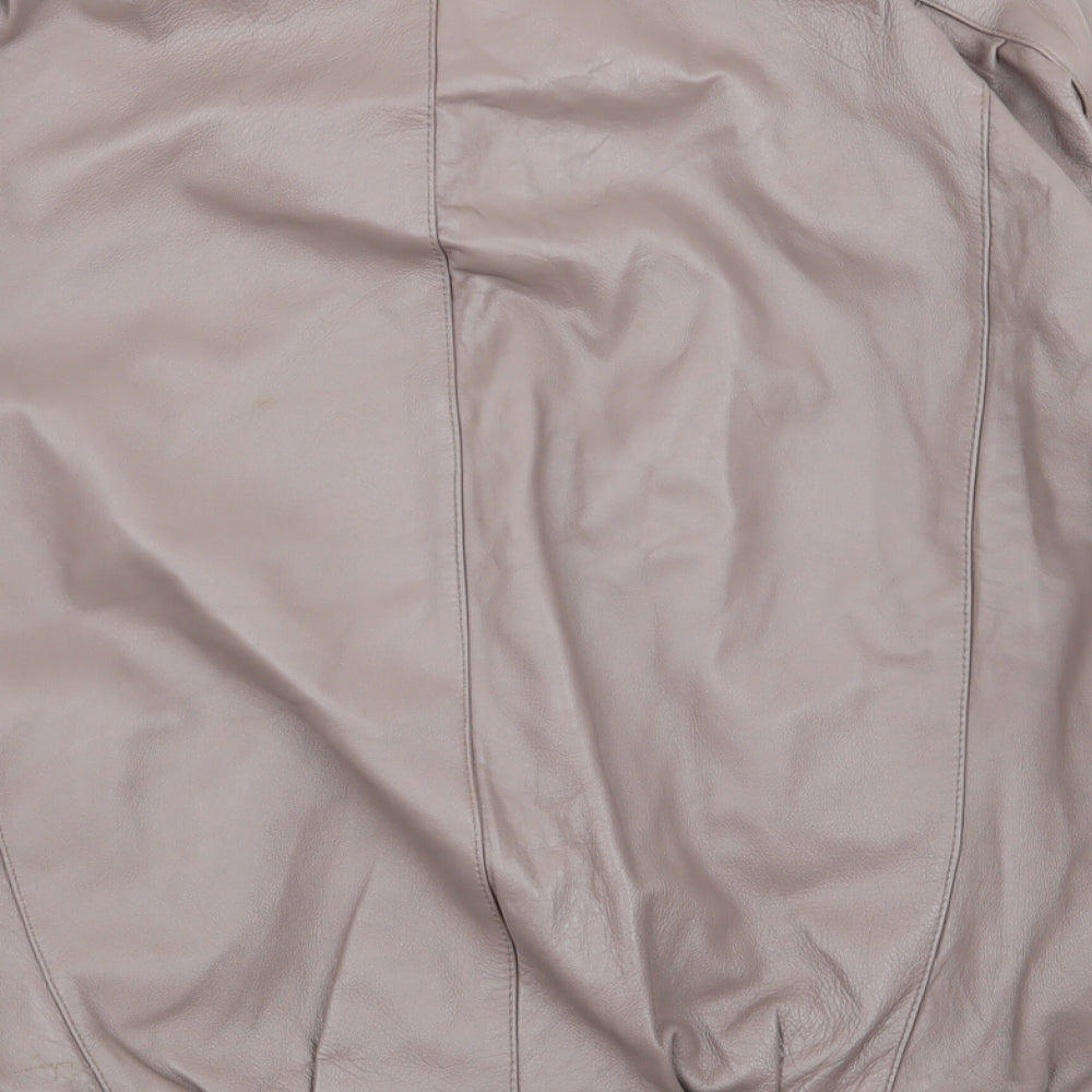 Preworn Womens Brown Bomber Jacket Coat Size S