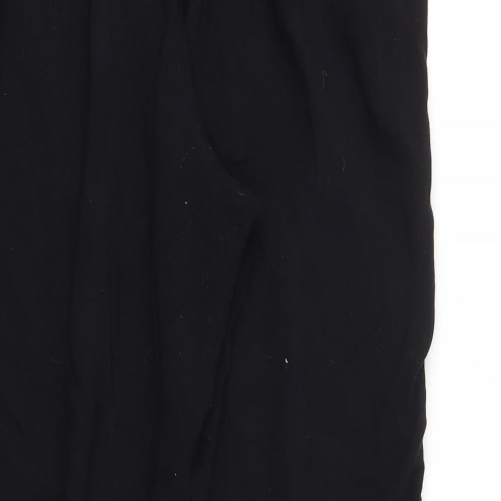 H&M Womens Black Trousers Size 8 L20.5 in - Stretch waistband