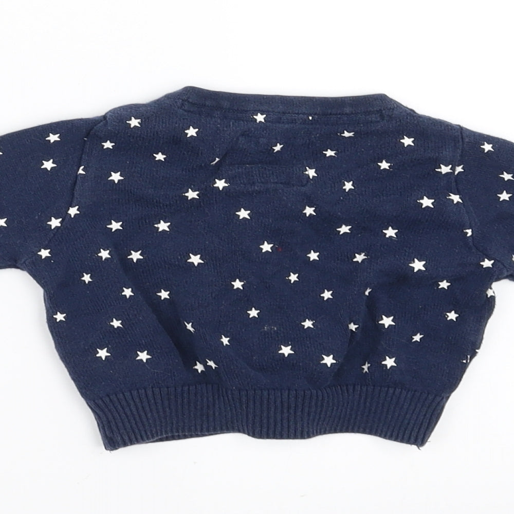 NEXT Girls Blue Cardigan Jumper Size 3-6 Months - STAR