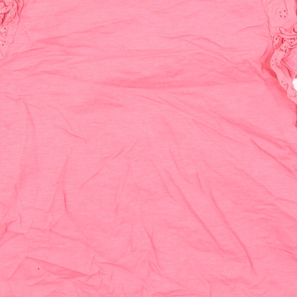 F&F Girls Pink Basic T-Shirt Size 6-7 Years