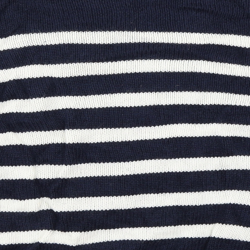 Dorothy Perkins Womens Blue Striped Pullover Jumper Size 6